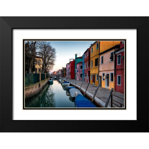 Sunrise Days Black Modern Wood Framed Art Print with Double Matting by Amos, Andy