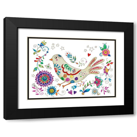 Living La Vida Loca Black Modern Wood Framed Art Print with Double Matting by Del Sol, Ani