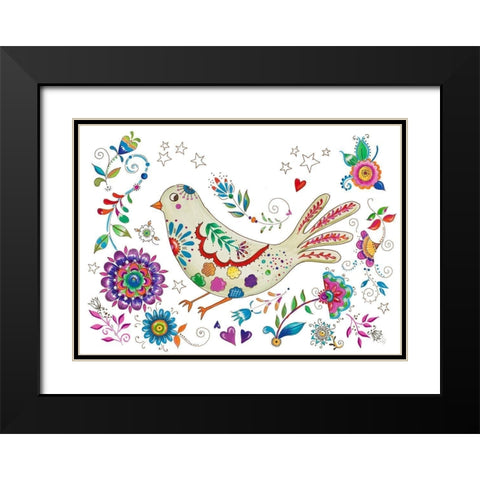 Living La Vida Loca Black Modern Wood Framed Art Print with Double Matting by Del Sol, Ani