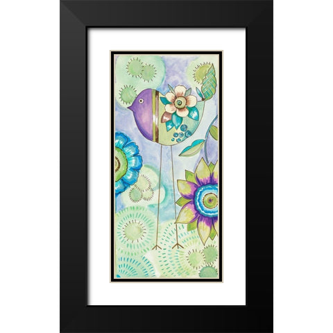 Stand Tall Bird III Black Modern Wood Framed Art Print with Double Matting by Del Sol, Ani