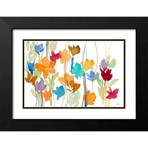 Modern Garden Black Modern Wood Framed Art Print with Double Matting by Loreth, Lanie