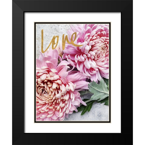 Love Black Modern Wood Framed Art Print with Double Matting by Gardner, Sarah