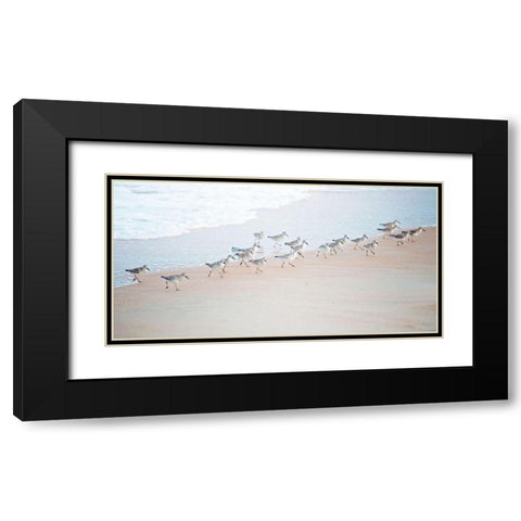 Coastal March Black Modern Wood Framed Art Print with Double Matting by Nawrocke, Bruce