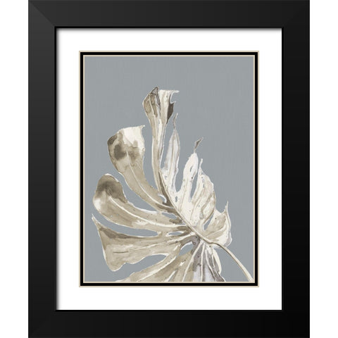 La Naturaleza on Gray II Black Modern Wood Framed Art Print with Double Matting by Pinto, Patricia