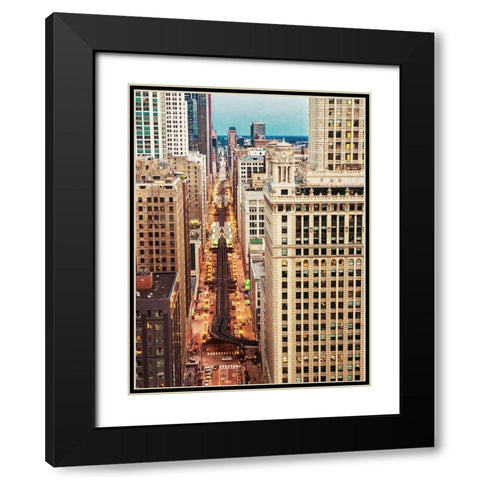 City View Black Modern Wood Framed Art Print with Double Matting by Bill Carson Photography