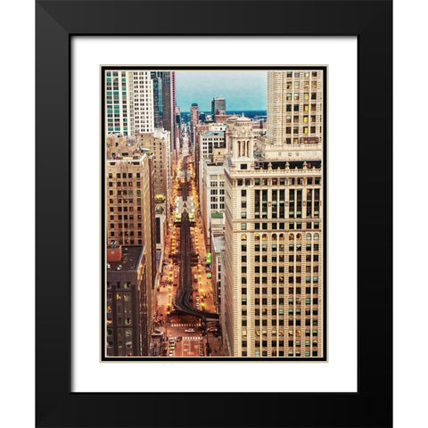 City View Black Modern Wood Framed Art Print with Double Matting by Bill Carson Photography