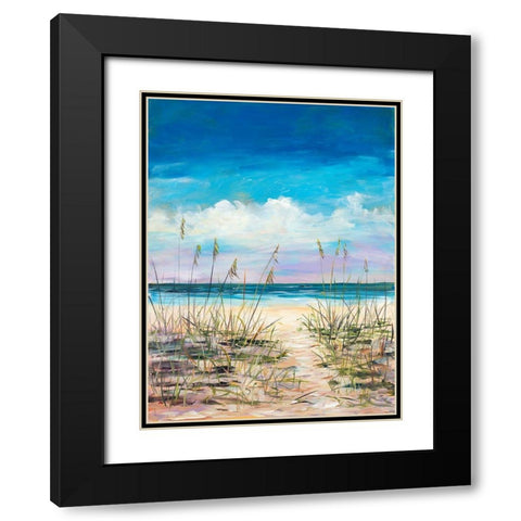 Relaxing Beaches Black Modern Wood Framed Art Print with Double Matting by DeRice, Julie