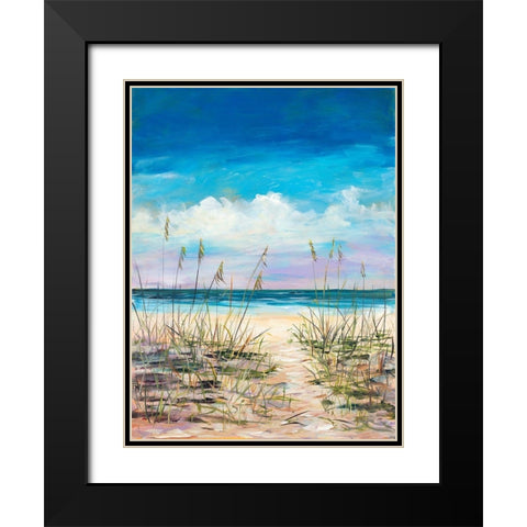 Relaxing Beaches Black Modern Wood Framed Art Print with Double Matting by DeRice, Julie