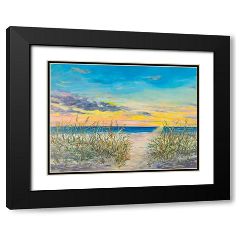 Grassy Beaches Black Modern Wood Framed Art Print with Double Matting by DeRice, Julie