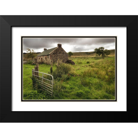 Once at Home Black Modern Wood Framed Art Print with Double Matting by Amos, Andy