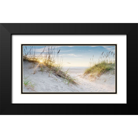 Sunrise Black Modern Wood Framed Art Print with Double Matting by Amos, Andy