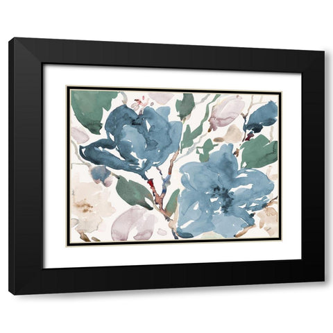 Spring Garden I Black Modern Wood Framed Art Print with Double Matting by Loreth, Lanie