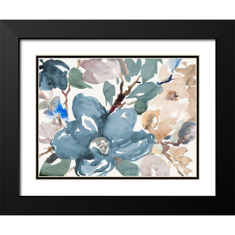 Spring Garden II Black Modern Wood Framed Art Print with Double Matting by Loreth, Lanie