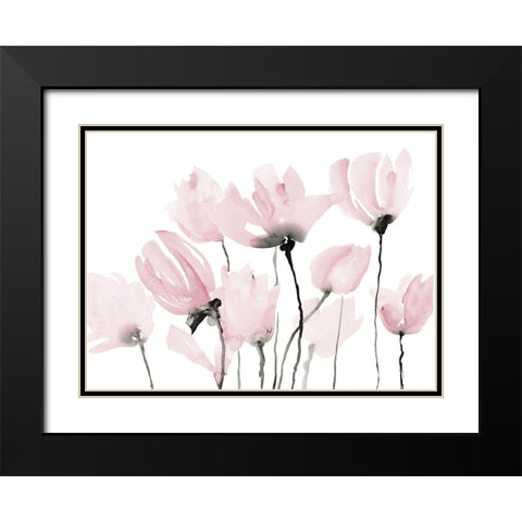 Follow Your Pink Dreams Black Modern Wood Framed Art Print with Double Matting by Loreth, Lanie
