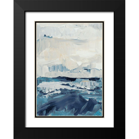Freedom of the Blue Sea II Black Modern Wood Framed Art Print with Double Matting by Loreth, Lanie
