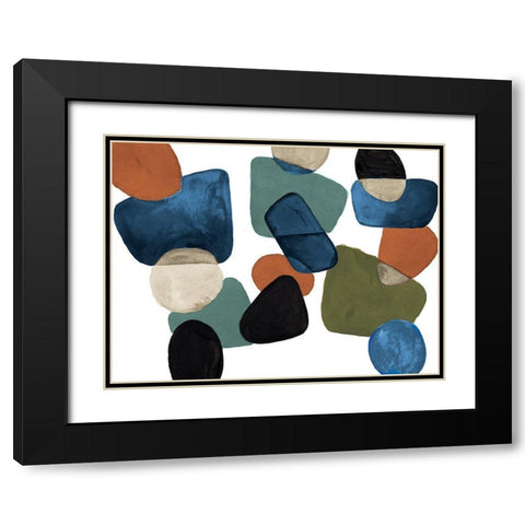 Head Over Heels Abstract Black Modern Wood Framed Art Print with Double Matting by Loreth, Lanie