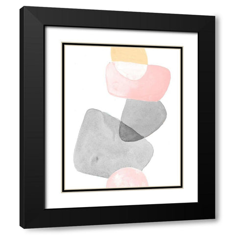 Head Over Heels Pastels Black Modern Wood Framed Art Print with Double Matting by Loreth, Lanie