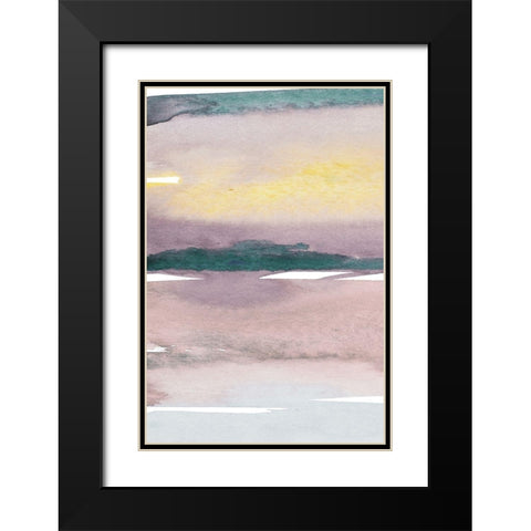 Cotton Candy Sky Black Modern Wood Framed Art Print with Double Matting by Loreth, Lanie