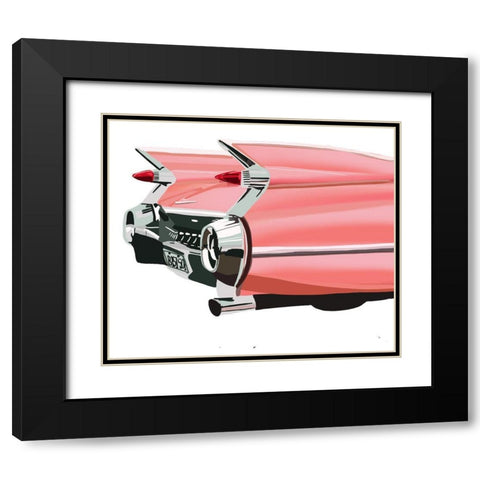 Retro Classic Black Modern Wood Framed Art Print with Double Matting by Bucheli, Jen