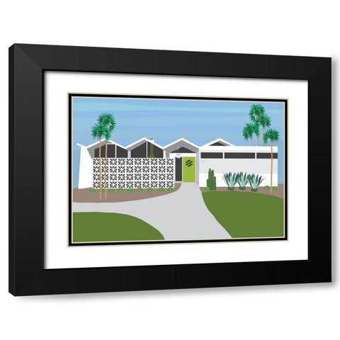 Palm Springs Living I Black Modern Wood Framed Art Print with Double Matting by Bucheli, Jen