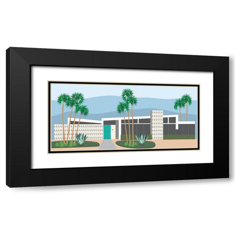 Mod Home Black Modern Wood Framed Art Print with Double Matting by Bucheli, Jen
