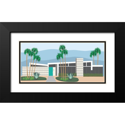 Mod Home Black Modern Wood Framed Art Print with Double Matting by Bucheli, Jen