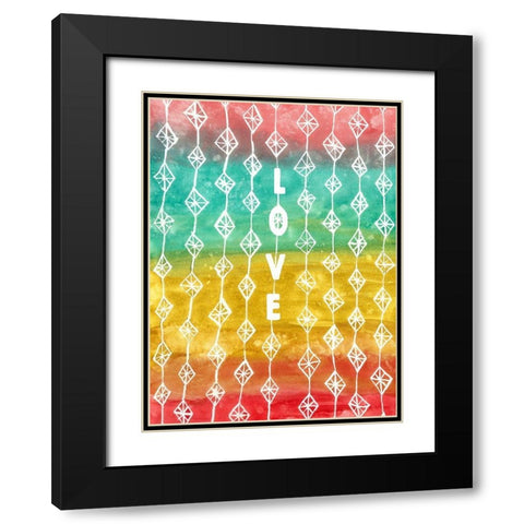 Dreaming Of Love Black Modern Wood Framed Art Print with Double Matting by Bucheli, Jen