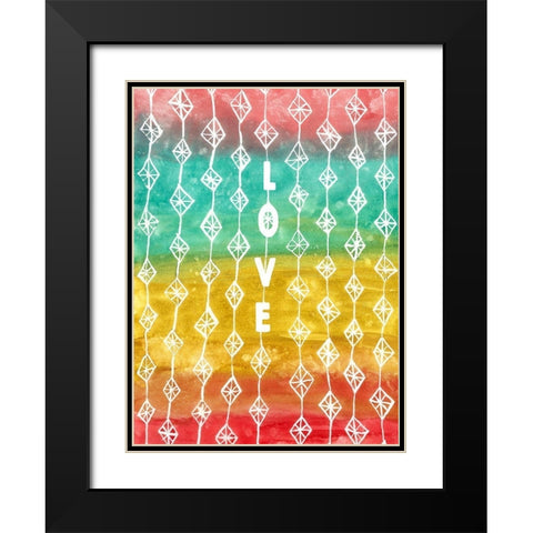 Dreaming Of Love Black Modern Wood Framed Art Print with Double Matting by Bucheli, Jen