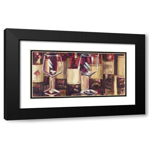 Red Wine with Dinner Black Modern Wood Framed Art Print with Double Matting by French-Roussia, Heather A.