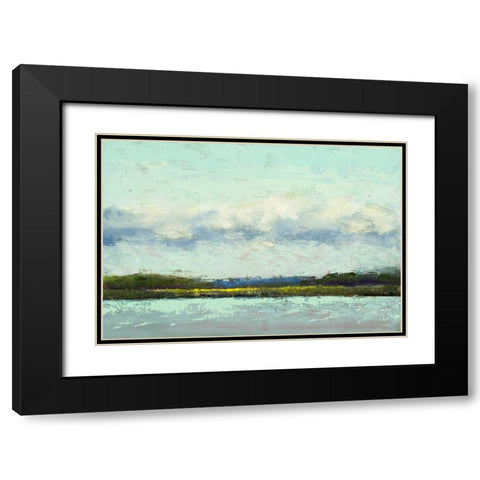 Distance Of The Ocean Black Modern Wood Framed Art Print with Double Matting by Green, Jenny