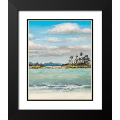 Approaching The Seashore Black Modern Wood Framed Art Print with Double Matting by Green, Jenny