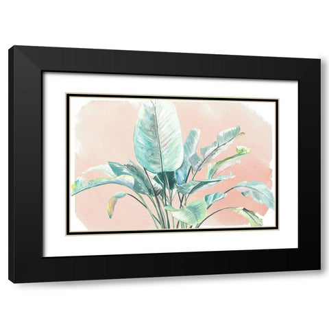 Jungle Gems on Blush II Black Modern Wood Framed Art Print with Double Matting by Pinto, Patricia