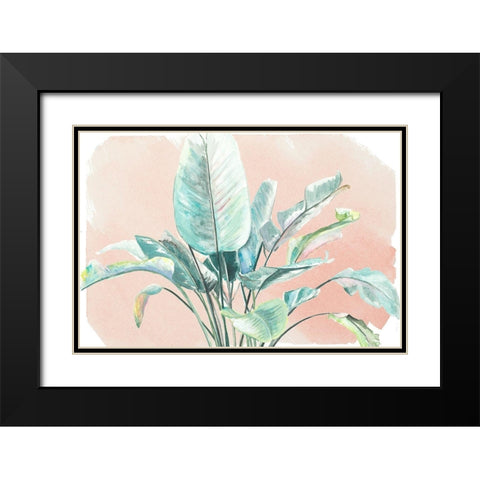 Jungle Gems on Blush II Black Modern Wood Framed Art Print with Double Matting by Pinto, Patricia