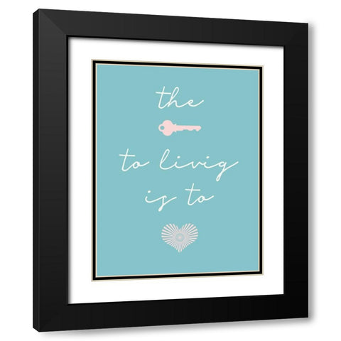 The Key Black Modern Wood Framed Art Print with Double Matting by SD Graphics Studio