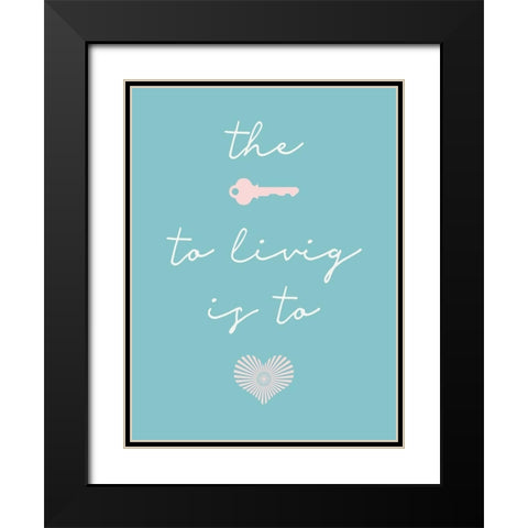 The Key Black Modern Wood Framed Art Print with Double Matting by SD Graphics Studio