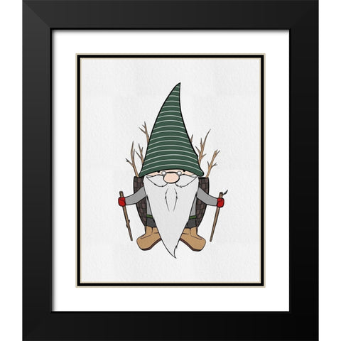 Nature Gnomes I Black Modern Wood Framed Art Print with Double Matting by Edwins, Hugo