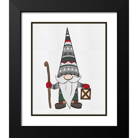 Nature Gnomes II Black Modern Wood Framed Art Print with Double Matting by Edwins, Hugo