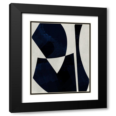 Black Machine II Black Modern Wood Framed Art Print with Double Matting by Meneely, Dan