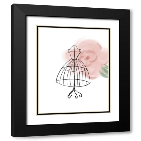 Visions of Fashion III Black Modern Wood Framed Art Print with Double Matting by Quach, Anna