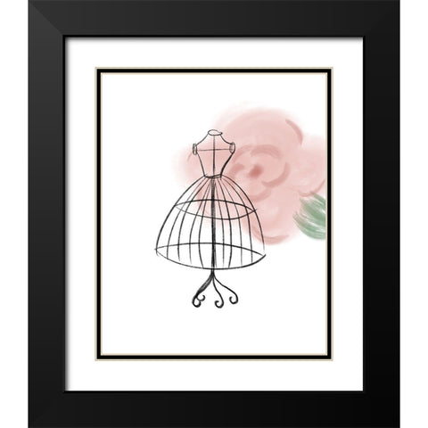 Visions of Fashion III Black Modern Wood Framed Art Print with Double Matting by Quach, Anna