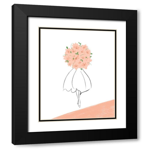 Visions of Fashion IV Black Modern Wood Framed Art Print with Double Matting by Quach, Anna