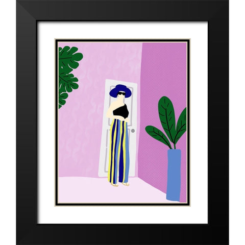 Dress and Ready II Black Modern Wood Framed Art Print with Double Matting by Quach, Anna