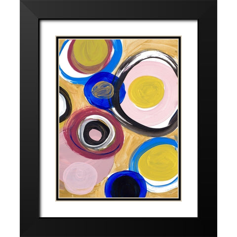Time and Space II Black Modern Wood Framed Art Print with Double Matting by Loreth, Lanie