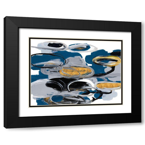 The Blue City Spirit Black Modern Wood Framed Art Print with Double Matting by Loreth, Lanie