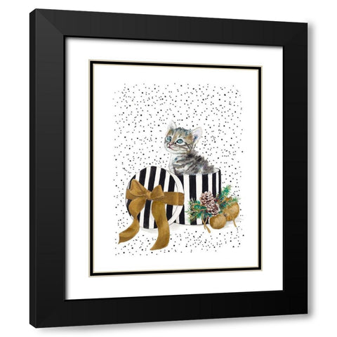 My Cute Present I Black Modern Wood Framed Art Print with Double Matting by Pinto, Patricia