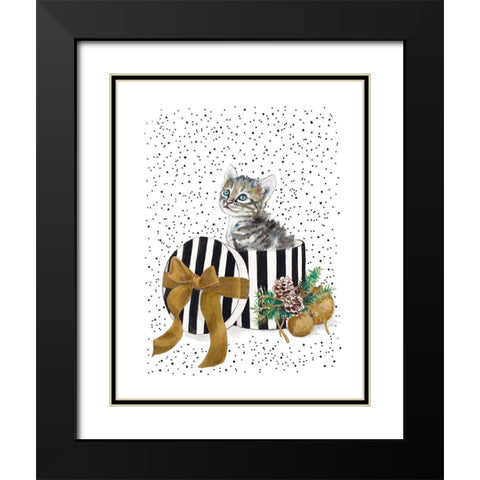 My Cute Present I Black Modern Wood Framed Art Print with Double Matting by Pinto, Patricia