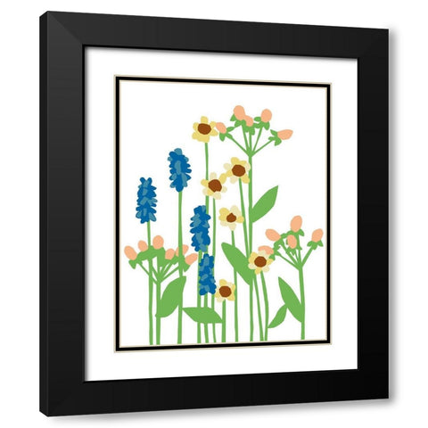 Wildflowers III Black Modern Wood Framed Art Print with Double Matting by Bucheli, Jen