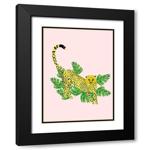 Cheetah On The Lookout I Black Modern Wood Framed Art Print with Double Matting by Bucheli, Jen