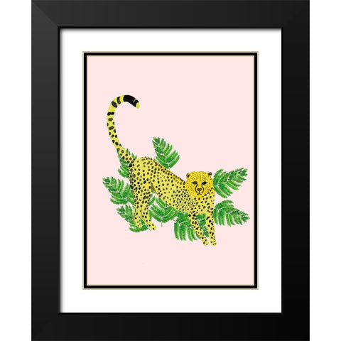 Cheetah On The Lookout I Black Modern Wood Framed Art Print with Double Matting by Bucheli, Jen