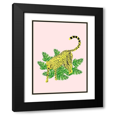Cheetah On The Lookout II Black Modern Wood Framed Art Print with Double Matting by Bucheli, Jen
